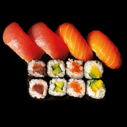 Tuna Salmon Nigiri Maki Combo